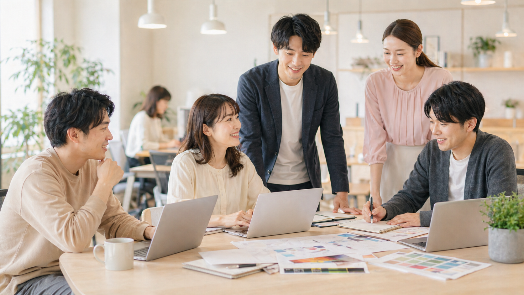 Bloom Worksの職種横断で働くチームのイメージ